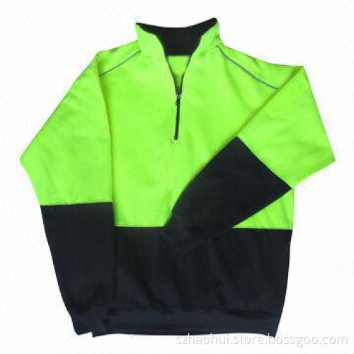 Hivis Men's Pull Over-sweatshirt with Half Zip, Size of XS-5XL